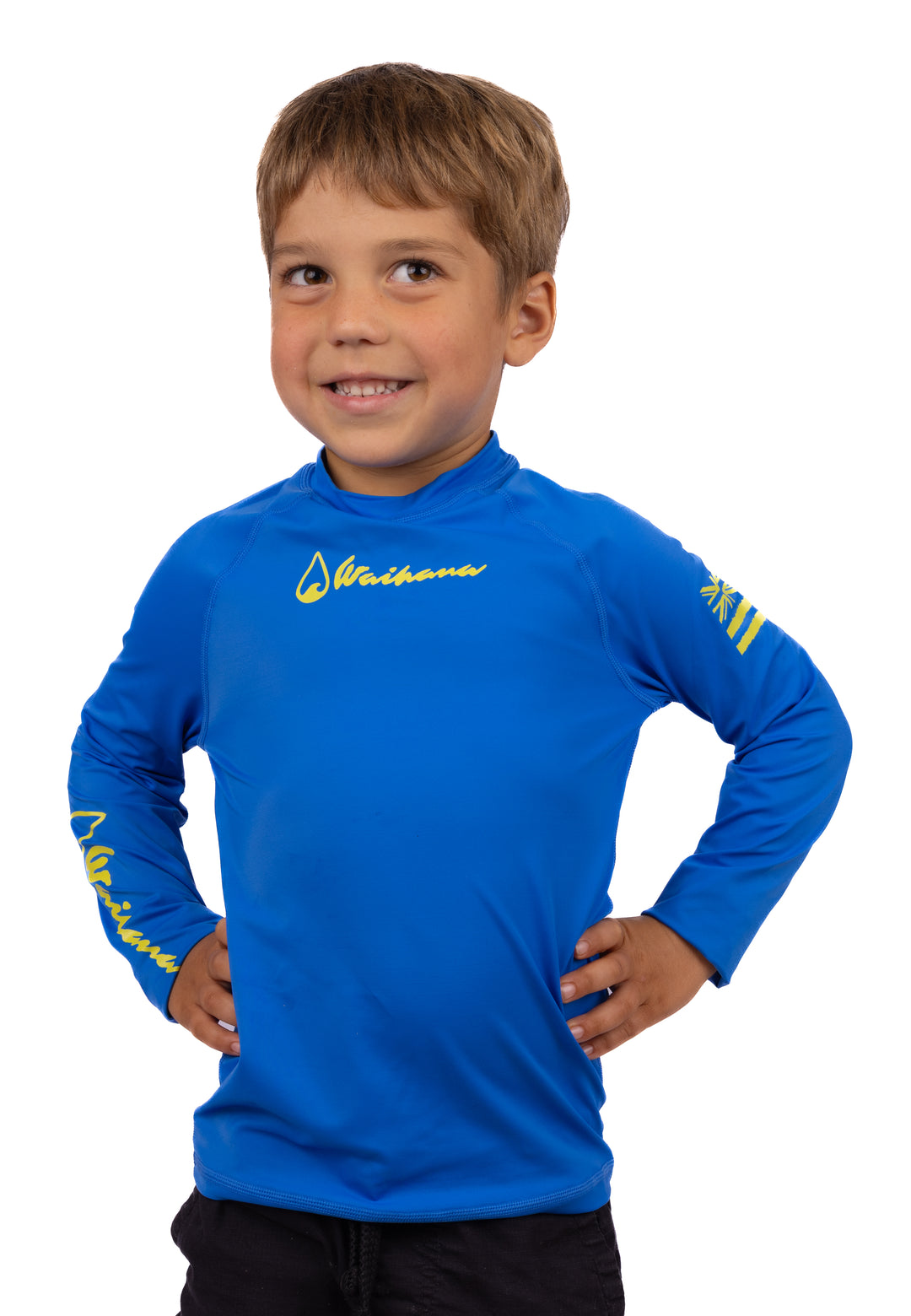 Children's Blue Long Sleeve Rashguard
